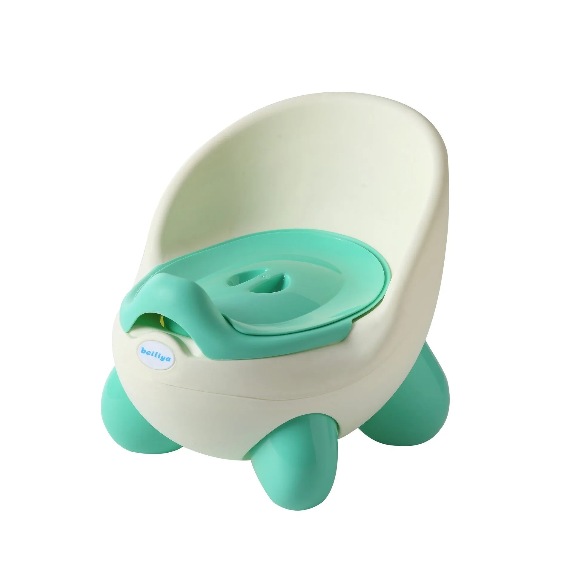 Dandan cartoon-style baby training toilet stool in light blue colour with removable seat.