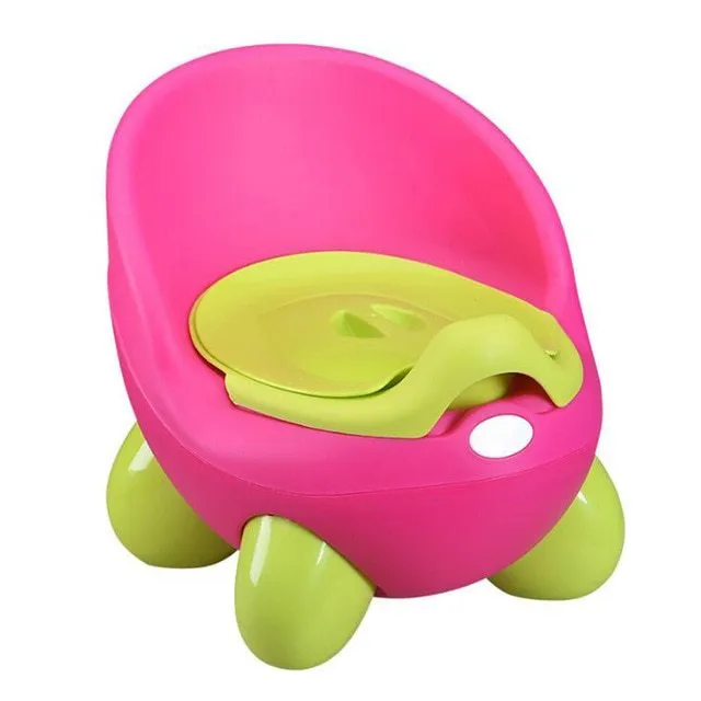 Dandan cartoon-style baby training toilet stool in light blue colour with removable seat.