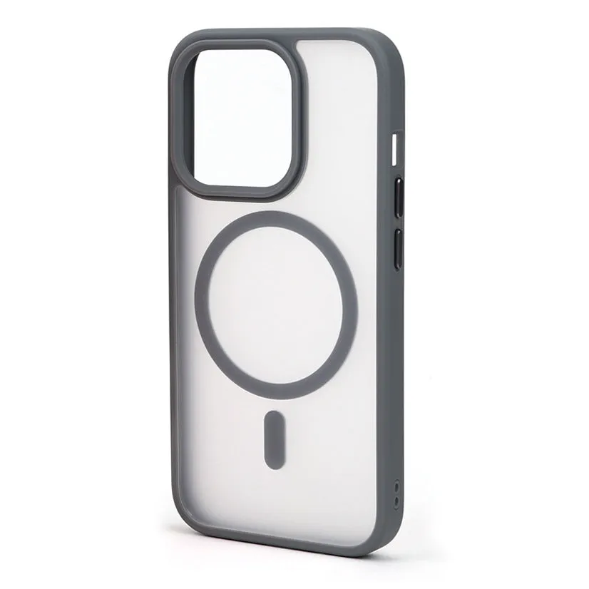 Mute key skin feeling phone case for Apple iPhone in cherry powder colour with magnetic suction and matte finish
