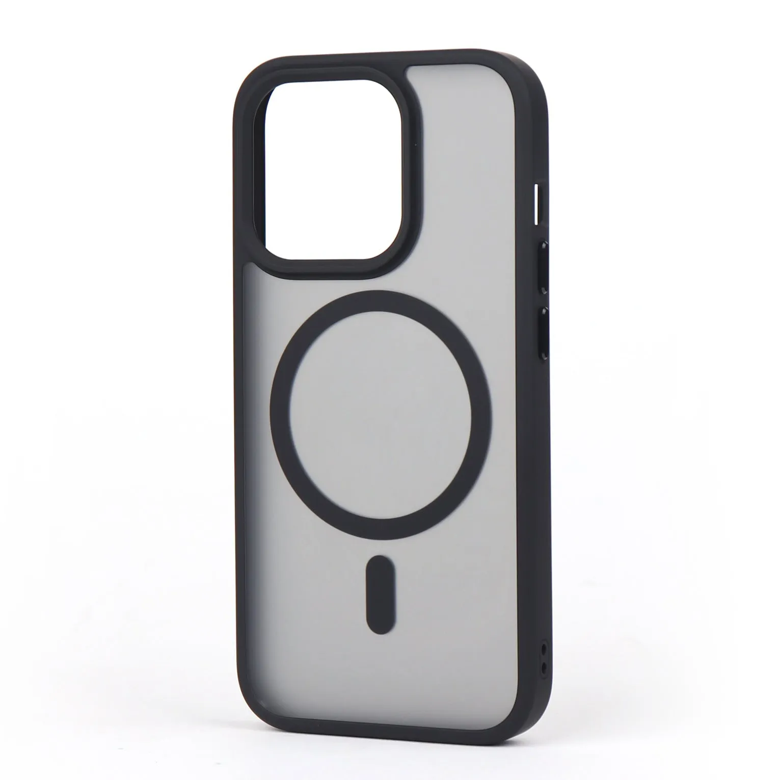 Mute key skin feeling phone case for Apple iPhone in cherry powder colour with magnetic suction and matte finish