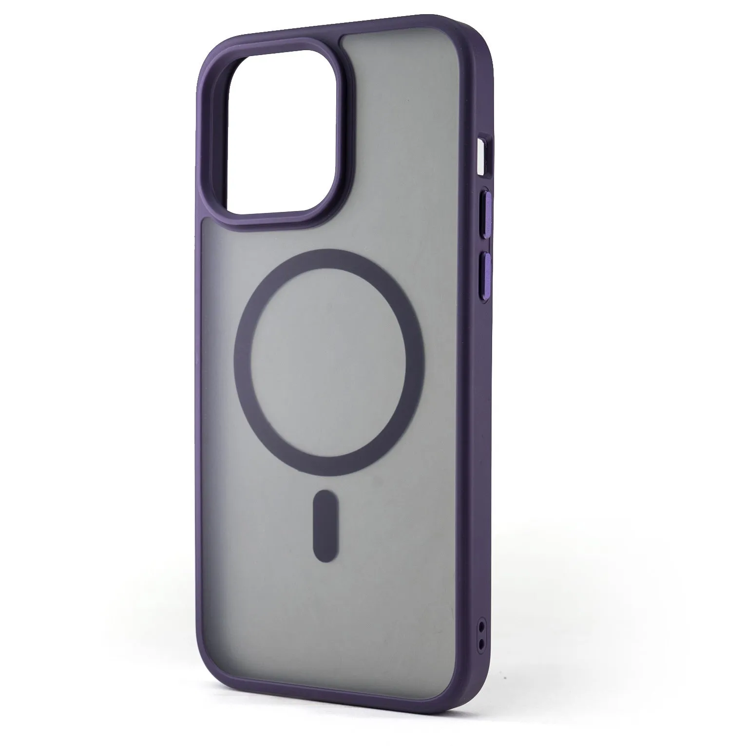 Mute key skin feeling phone case for Apple iPhone in cherry powder colour with magnetic suction and matte finish
