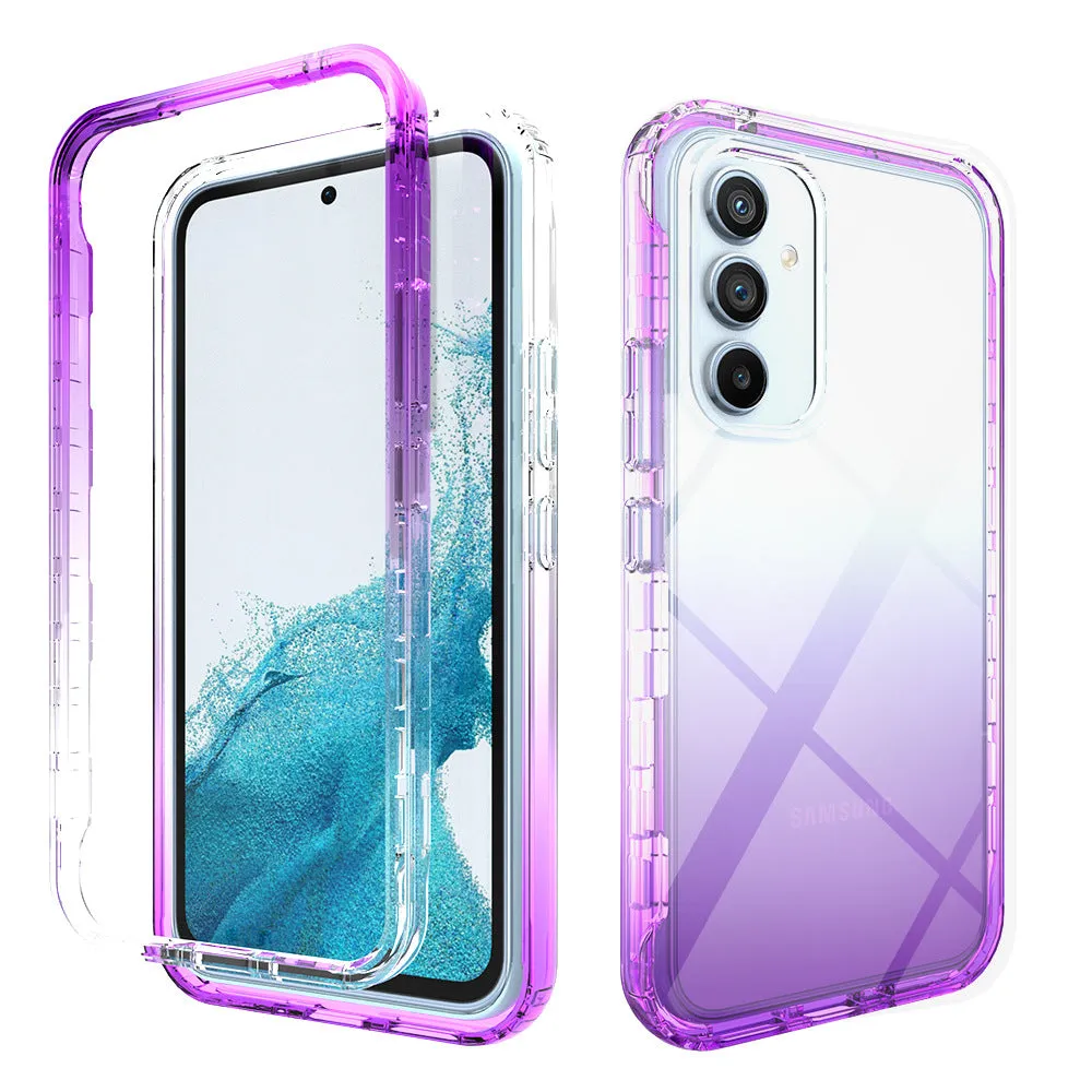 High permeability gradient TPU PC back cover phone case for Samsung Galaxy S20FE in black