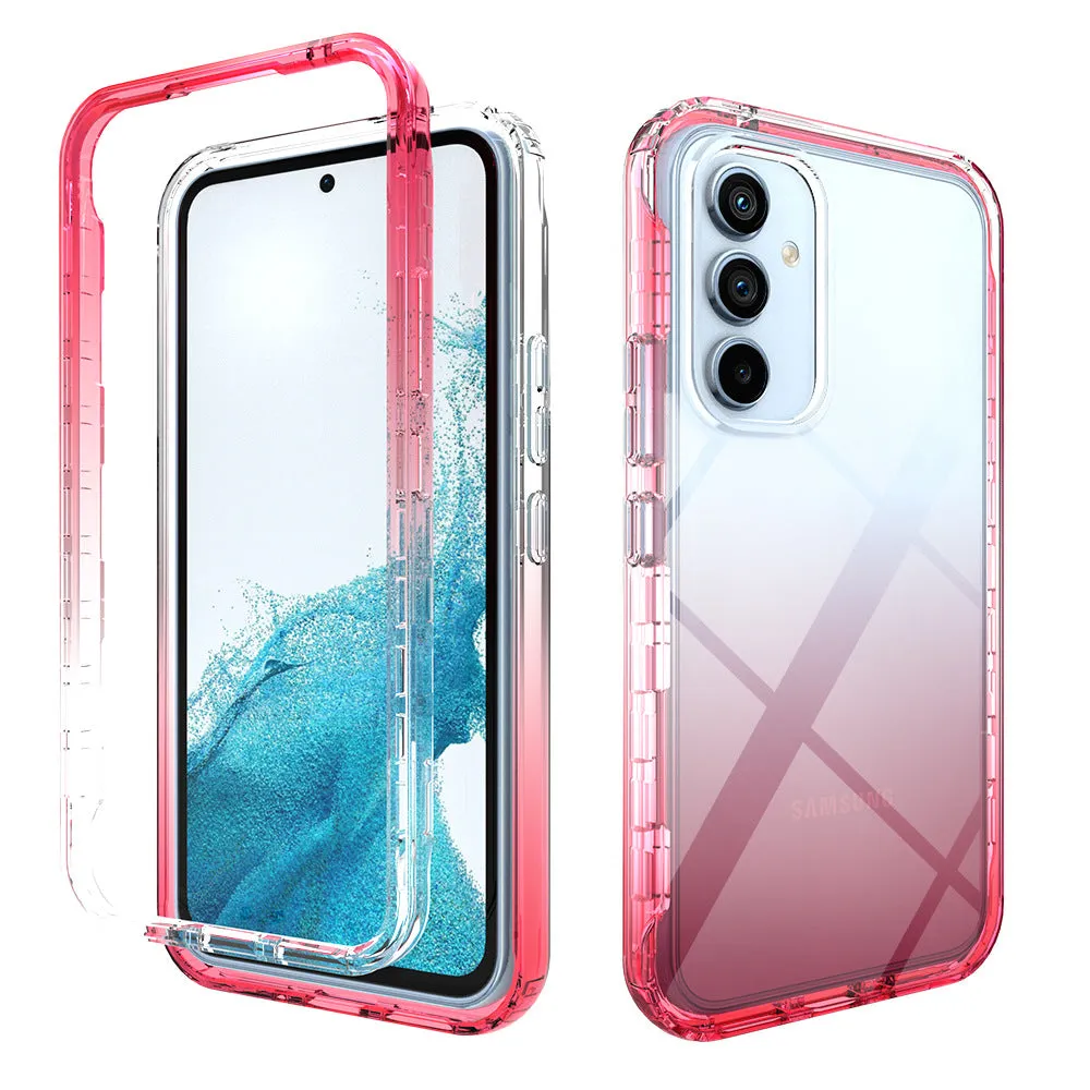 High permeability gradient TPU PC back cover phone case for Samsung Galaxy S20FE in black