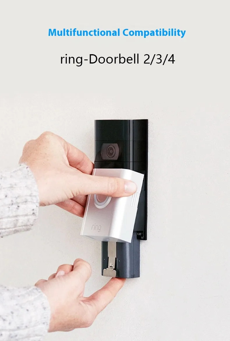 Black rechargeable lithium V4 doorbell battery 6040mAh 3.65V 75x45x50mm for SM002 video doorbell