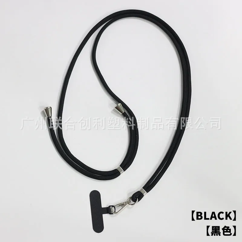 General drop-resistant phone lanyard in nylon with injection-moulded clip and gasket, 160cm length, 12g weight, available in multiple colours