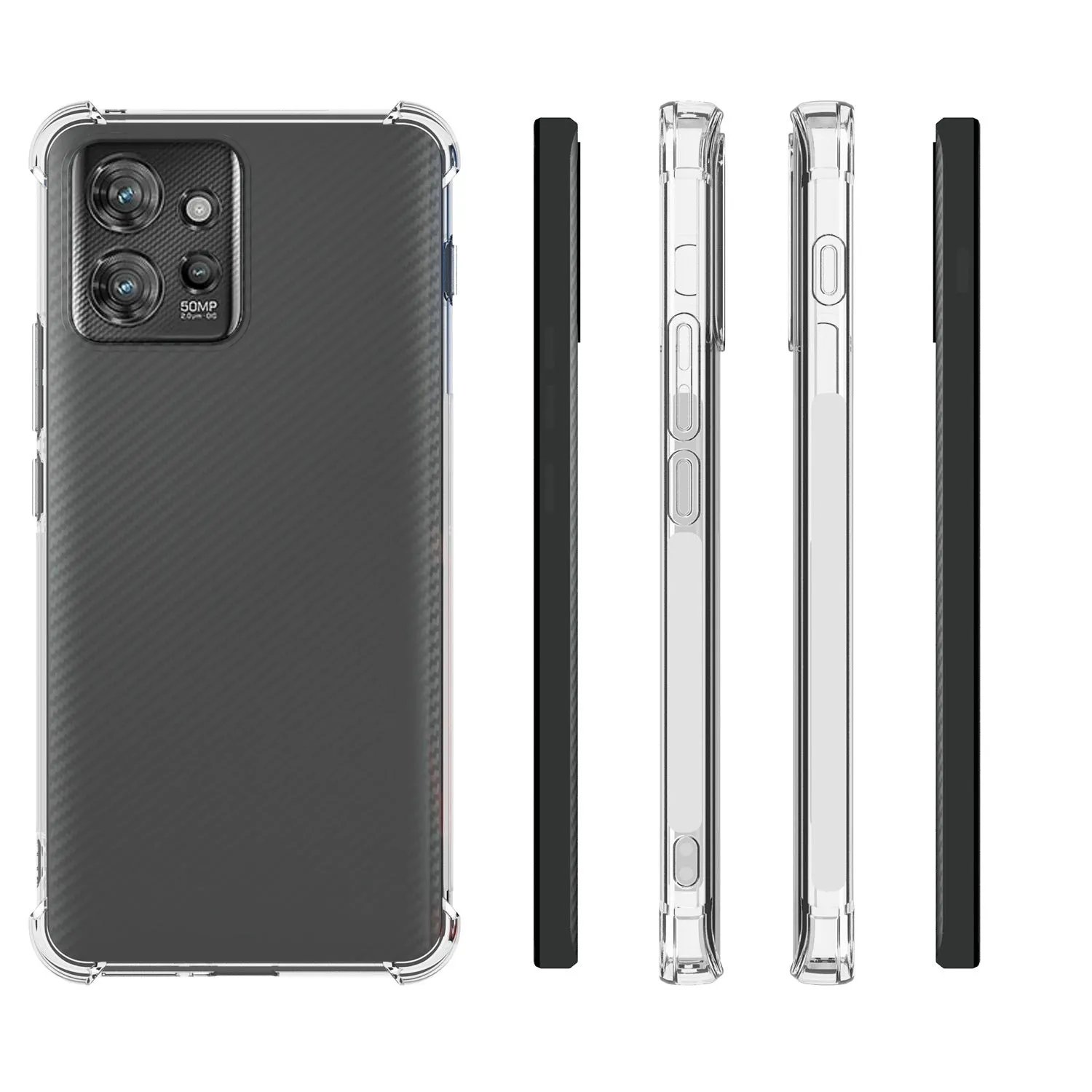 Transparent anti drop airbag phone case for Moto ThinkPhone 5G with four corner protection