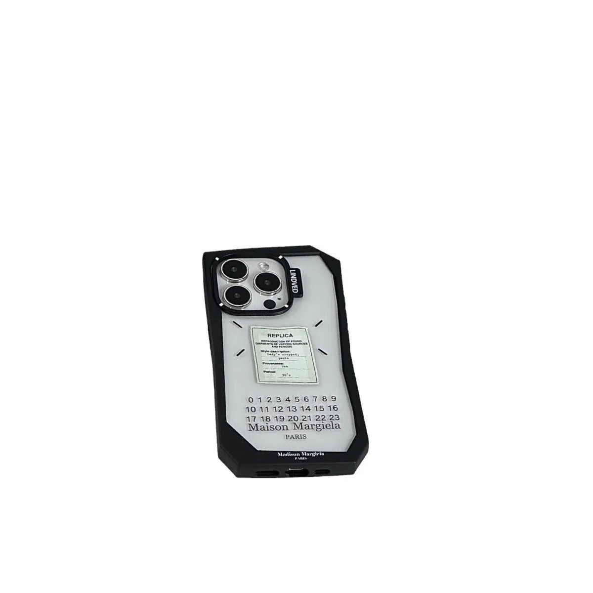 Irregular cold wind digital label TPU phone case for Apple iPhone showing shockproof protective shell