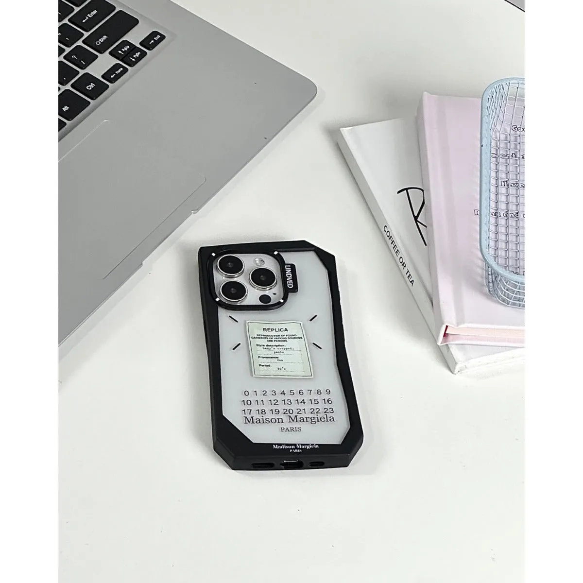 Irregular cold wind digital label TPU phone case for Apple iPhone showing shockproof protective shell