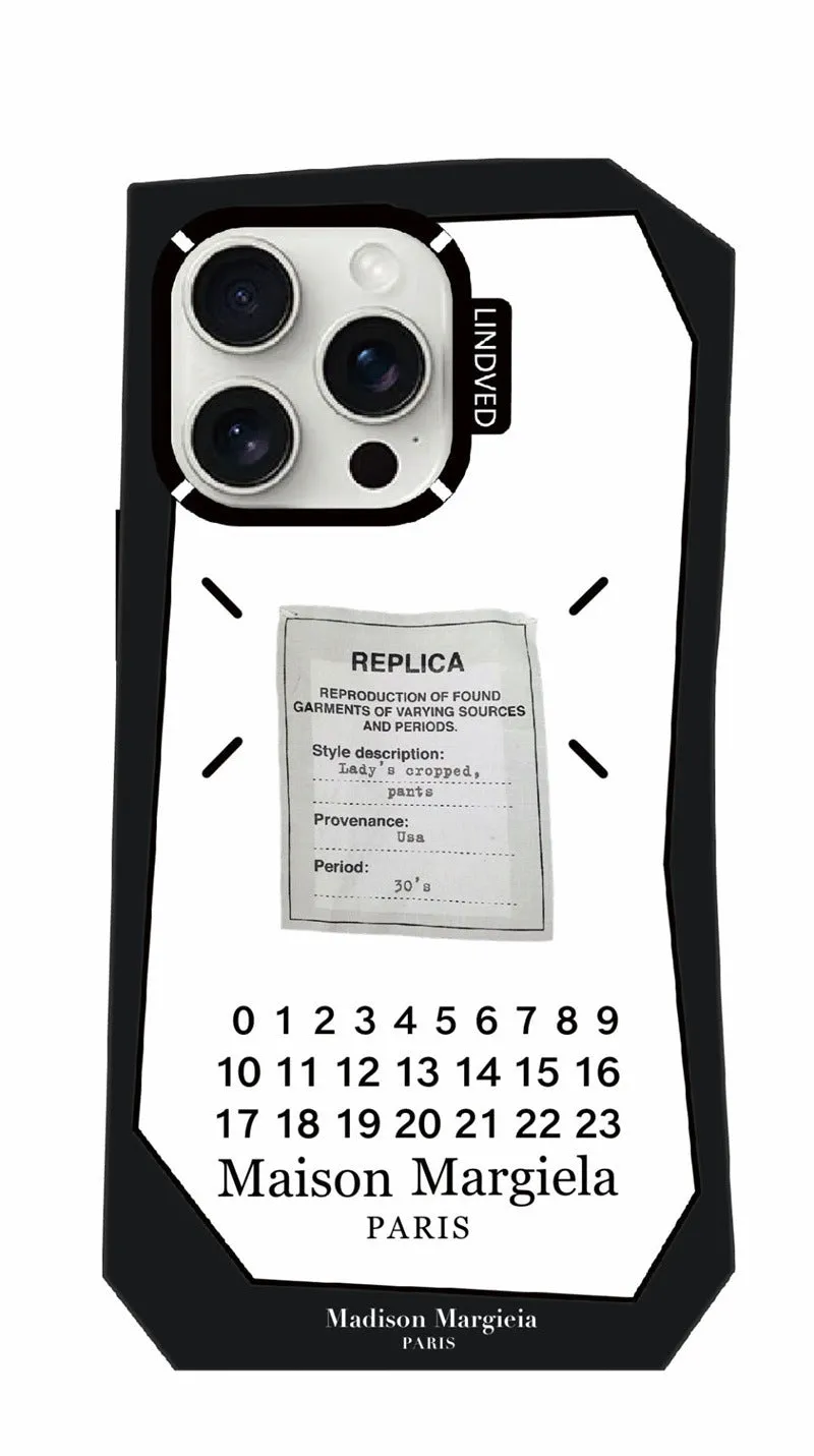 Irregular cold wind digital label TPU phone case for Apple iPhone showing shockproof protective shell
