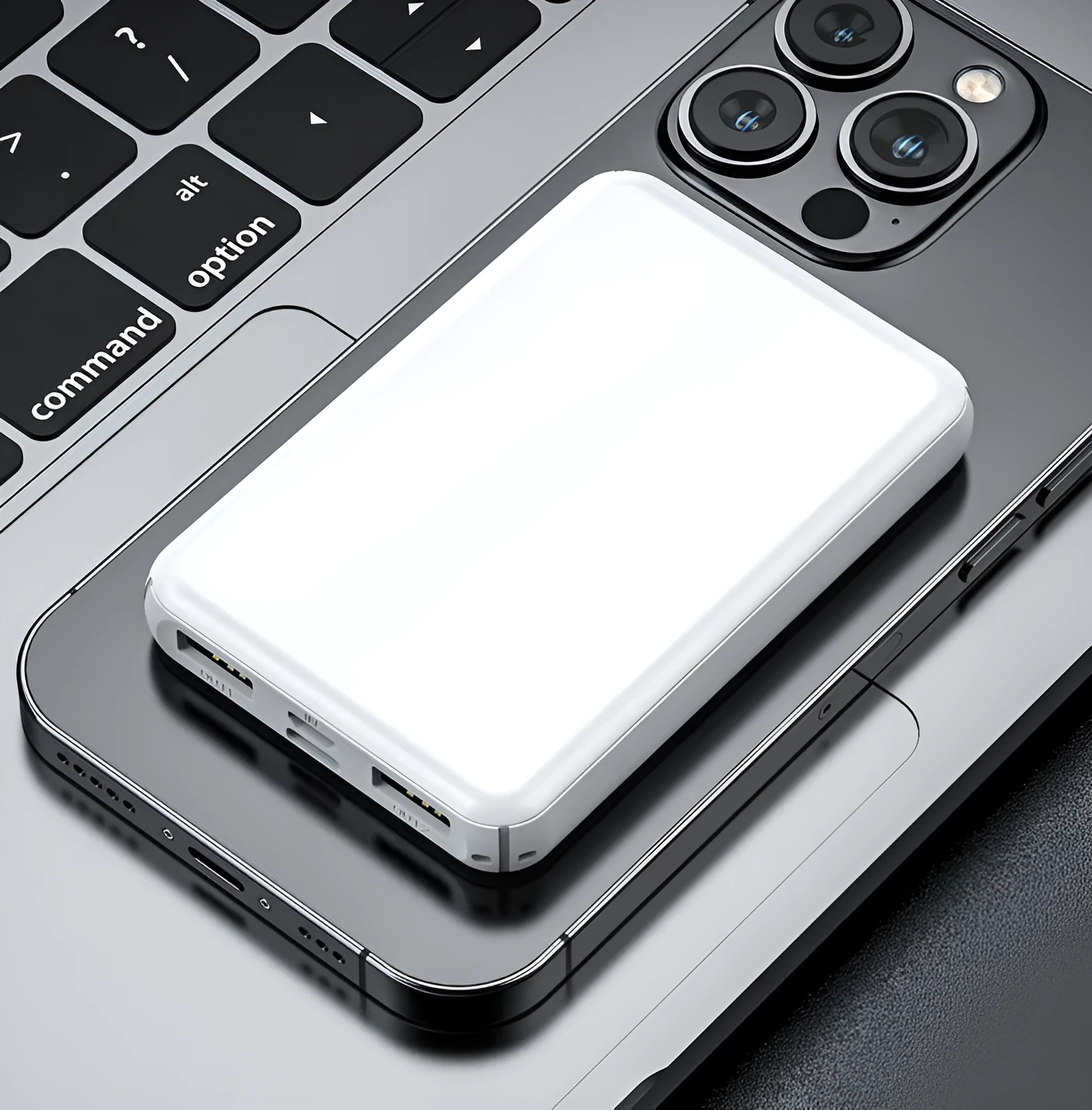 Black or white universal heating vest power bank showing 10000mAh and 5000mAh capacity options.