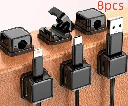 ABS data cable wall-mounted storage organiser 22mm x 22mm Black Orange for office car home kitchen