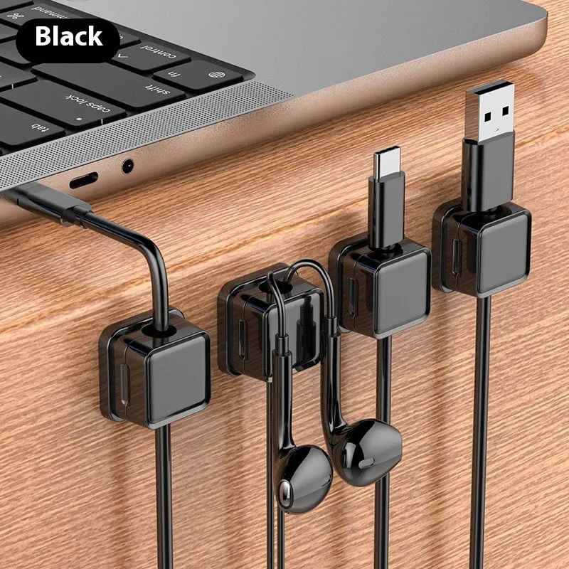 ABS data cable wall-mounted storage organiser 22mm x 22mm Black Orange for office car home kitchen