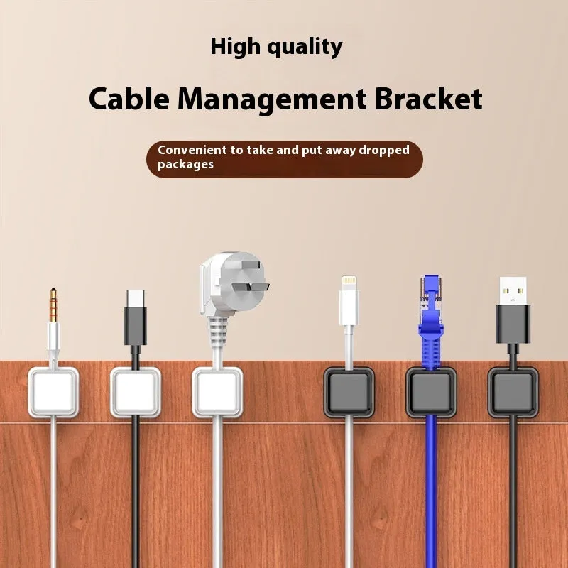 ABS data cable wall-mounted storage organiser 22mm x 22mm Black Orange for office car home kitchen