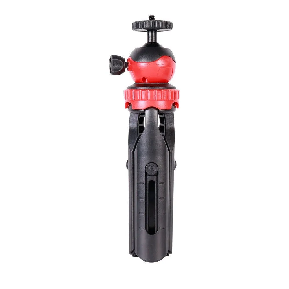 Simple and portable desktop telescopic tripod in ABS with mobile phone holder for stable desk use