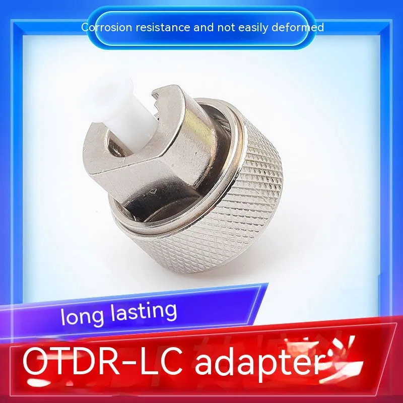 OTDR connector interface set with FC SC ST and LC adapters for fibre optic testing