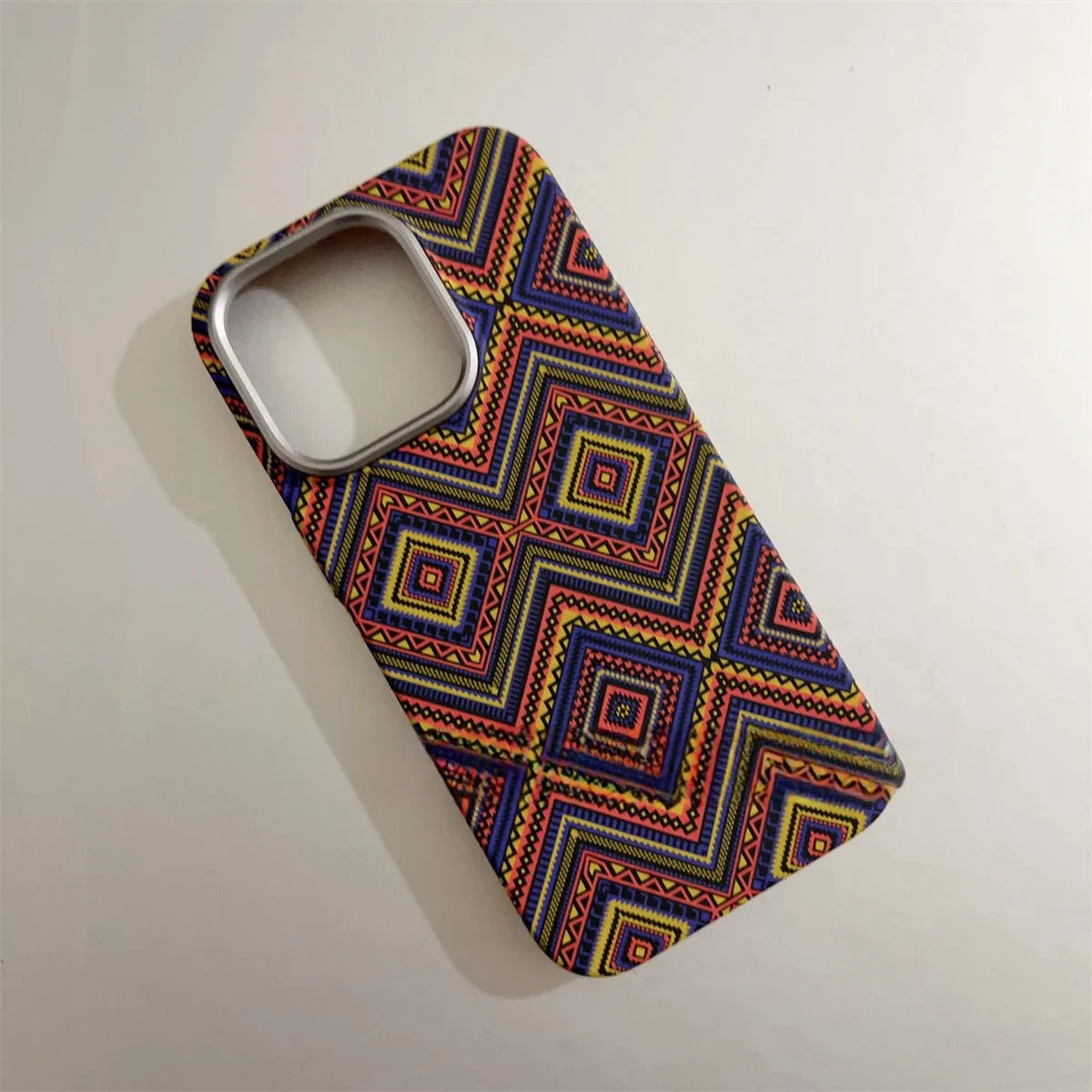 Kevlar skin texture micro relief PC hard phone case frosted finish with magnetic suction for iPhone