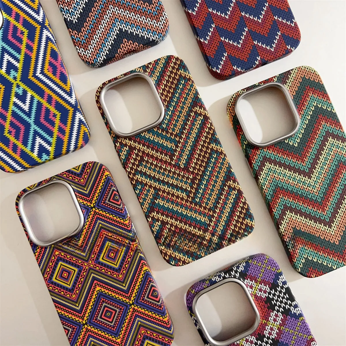 Kevlar skin texture micro relief PC hard phone case frosted finish with magnetic suction for iPhone