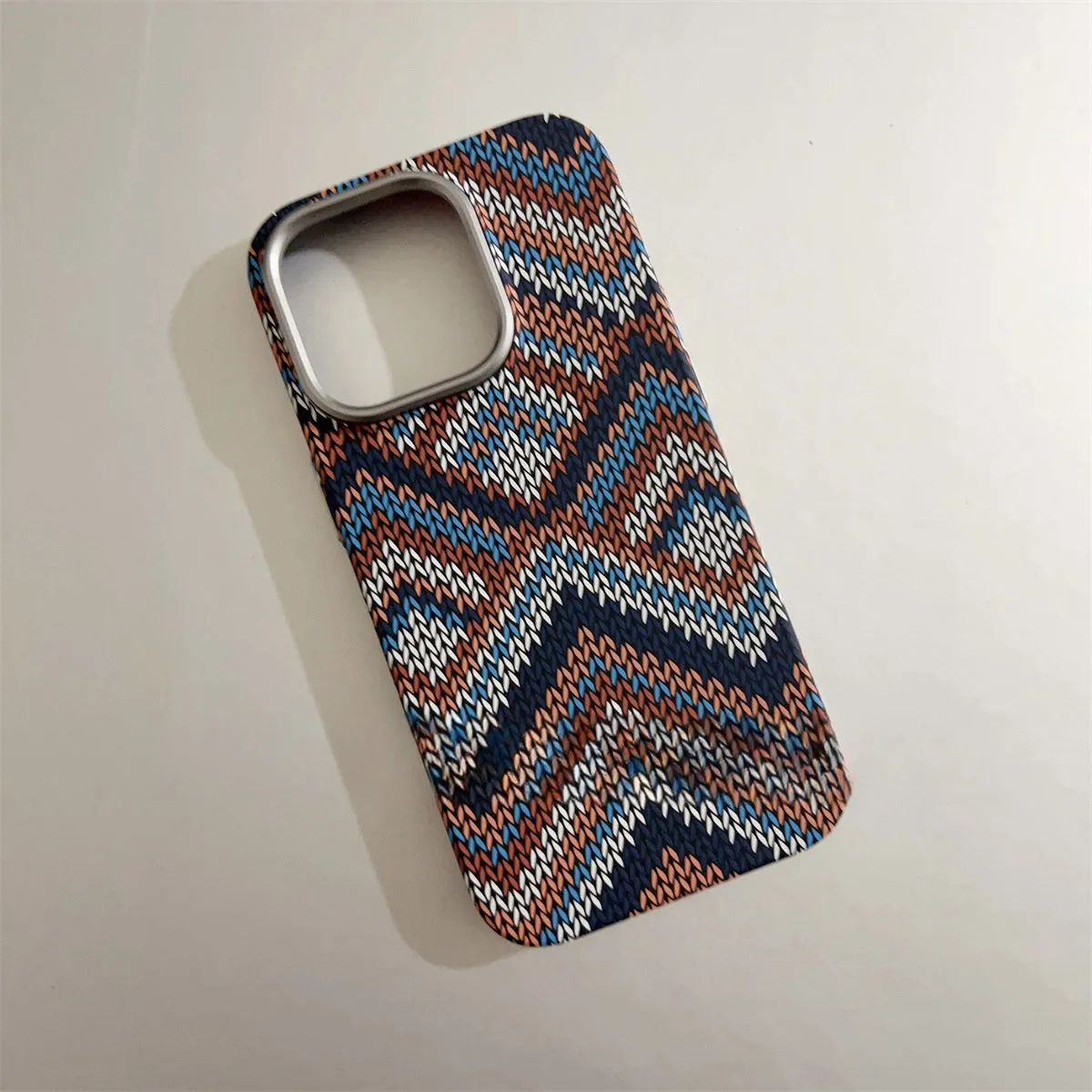 Kevlar skin texture micro relief PC hard phone case frosted finish with magnetic suction for iPhone