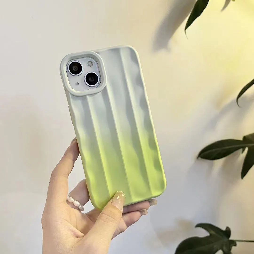 Frosted TPU gradient colour matching phone case for Apple iPhone with fall protection
