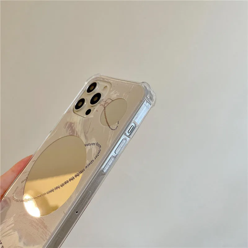 Cool Wind space planet mirror TPU phone case for iPhone 13 Pro Max in mirror-planet colour