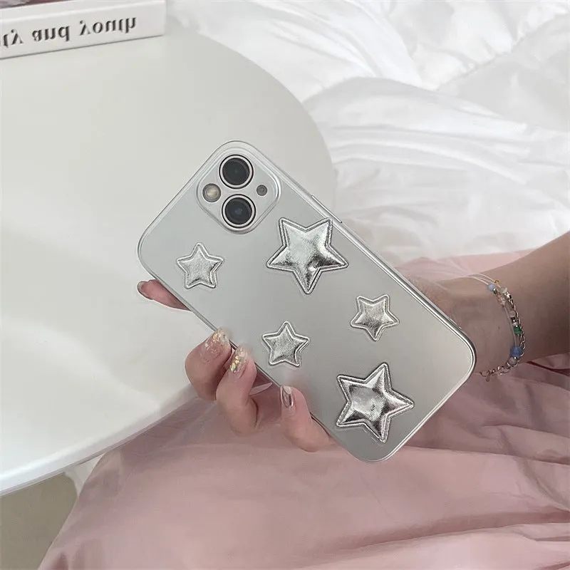 Stereo XINGX silver soft shell silicone phone case with electroplated finish for iPhone models