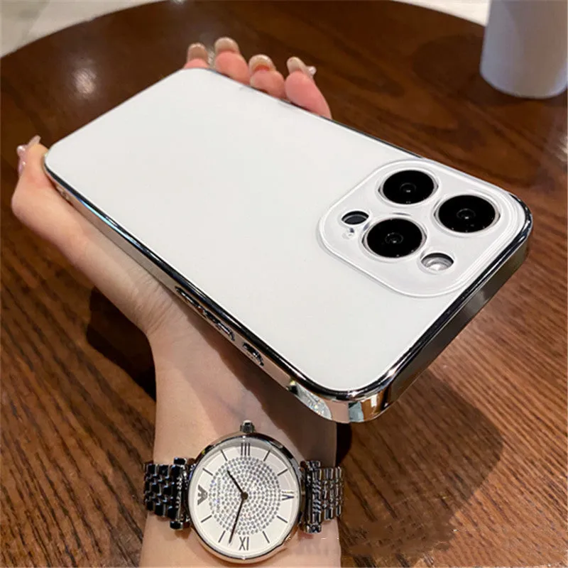 Electroplating frosted PC phone case in titanium gray for iPhone 15 with all-inclusive back cover