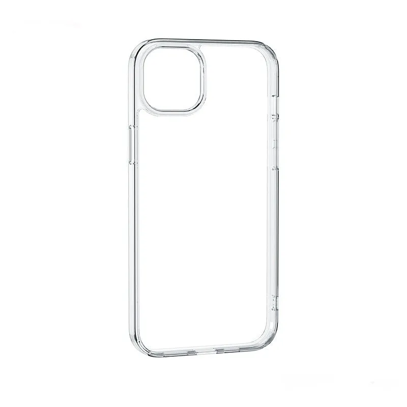 Transparent soft TPU phone case for iPhone 14 to 16 Pro Max, clear protective cover