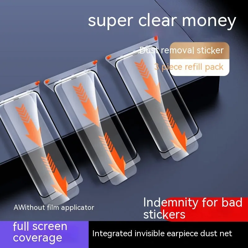 Tempered glass screen protector for iPhone 15, high definition, dustproof, anti-fingerprint