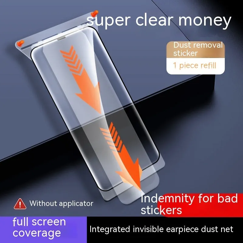 Tempered glass screen protector for iPhone 15, high definition, dustproof, anti-fingerprint