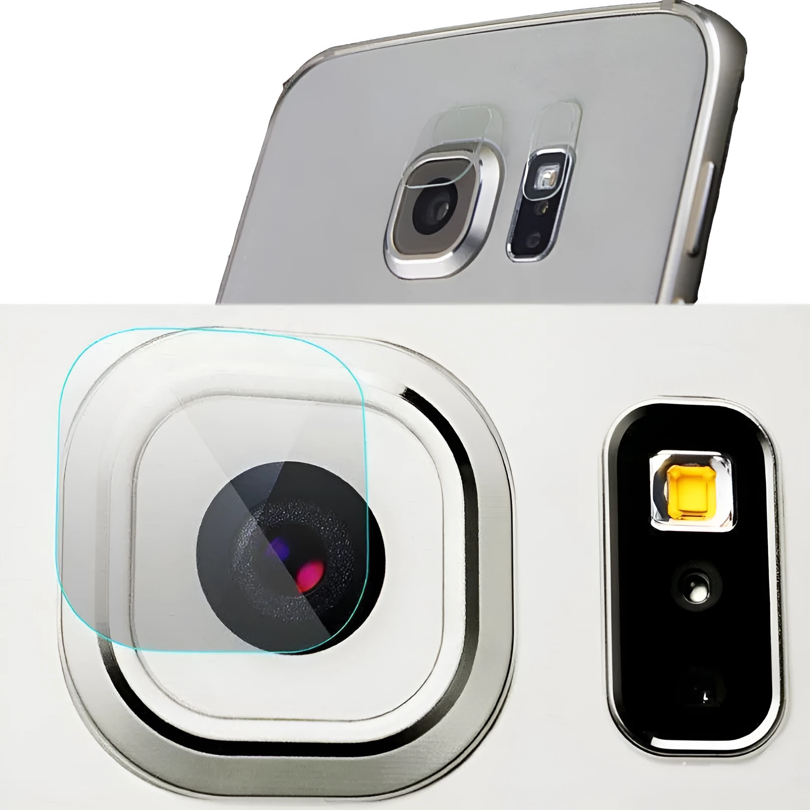 Samsung Galaxy S7 edge S8 rear camera tempered glass lens protection film