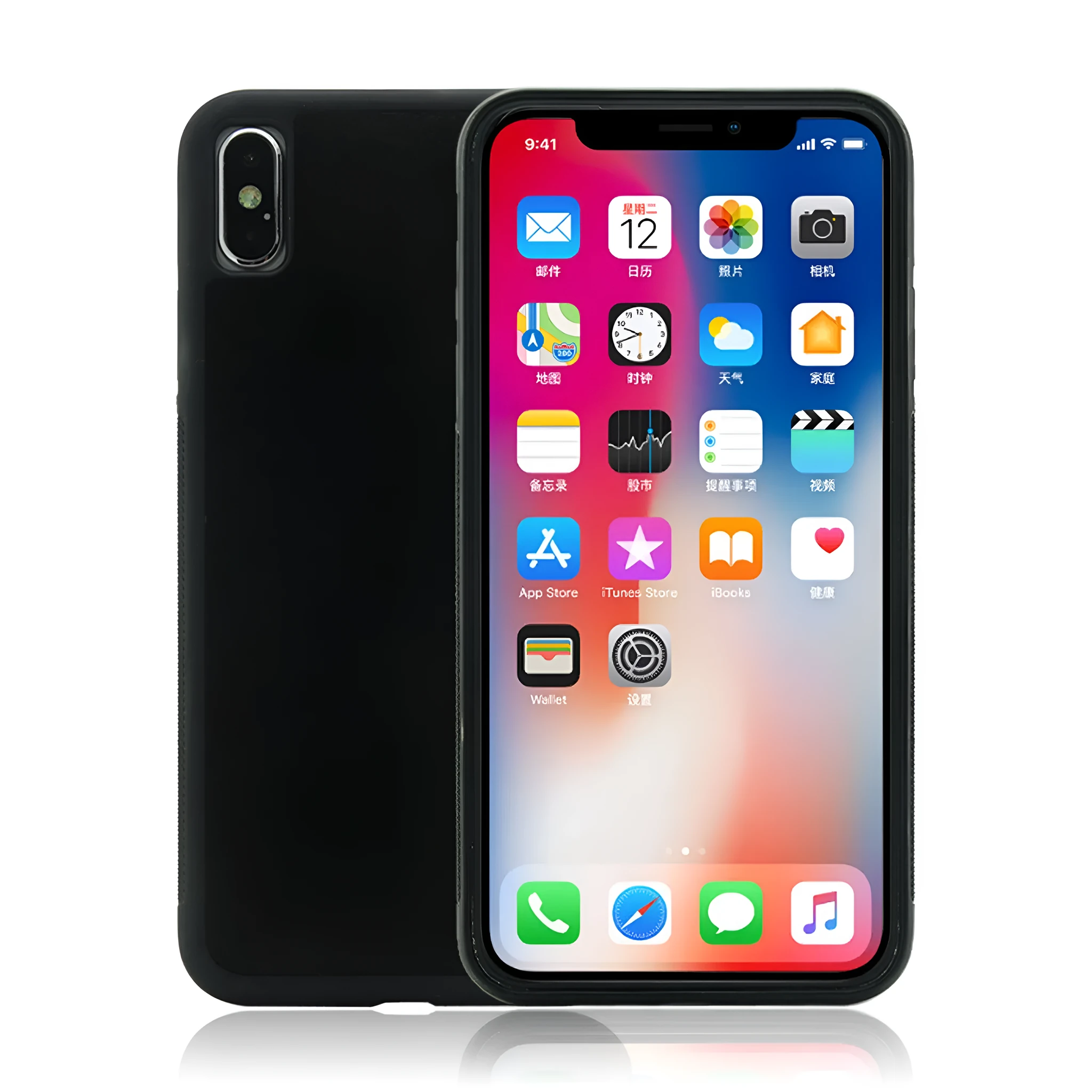 Anti-gravity nano material TPU PC two-in-one shockproof phone case for IPhone with mirror finish
