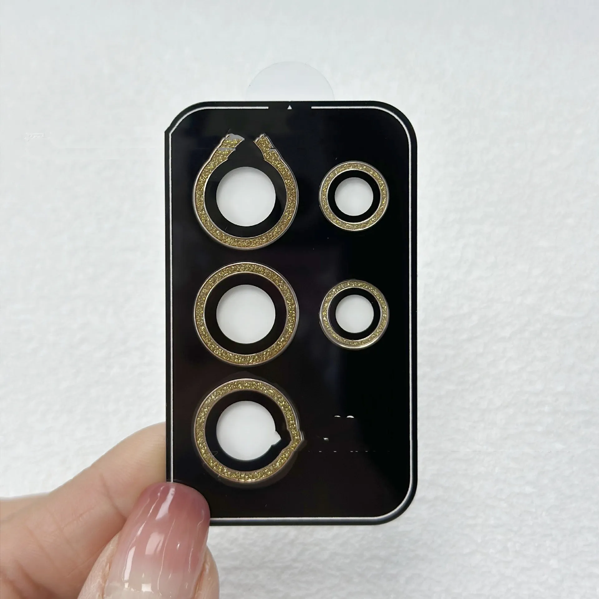 Tempered glass camera lens protector for Samsung S23 Ultra with Flash Eagle Eye locator in silver