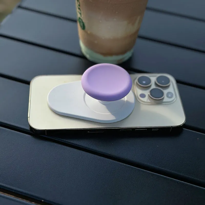 Silicone cup cover for magnetic mobile phone airbag bracket in multiple colours with snap-on design