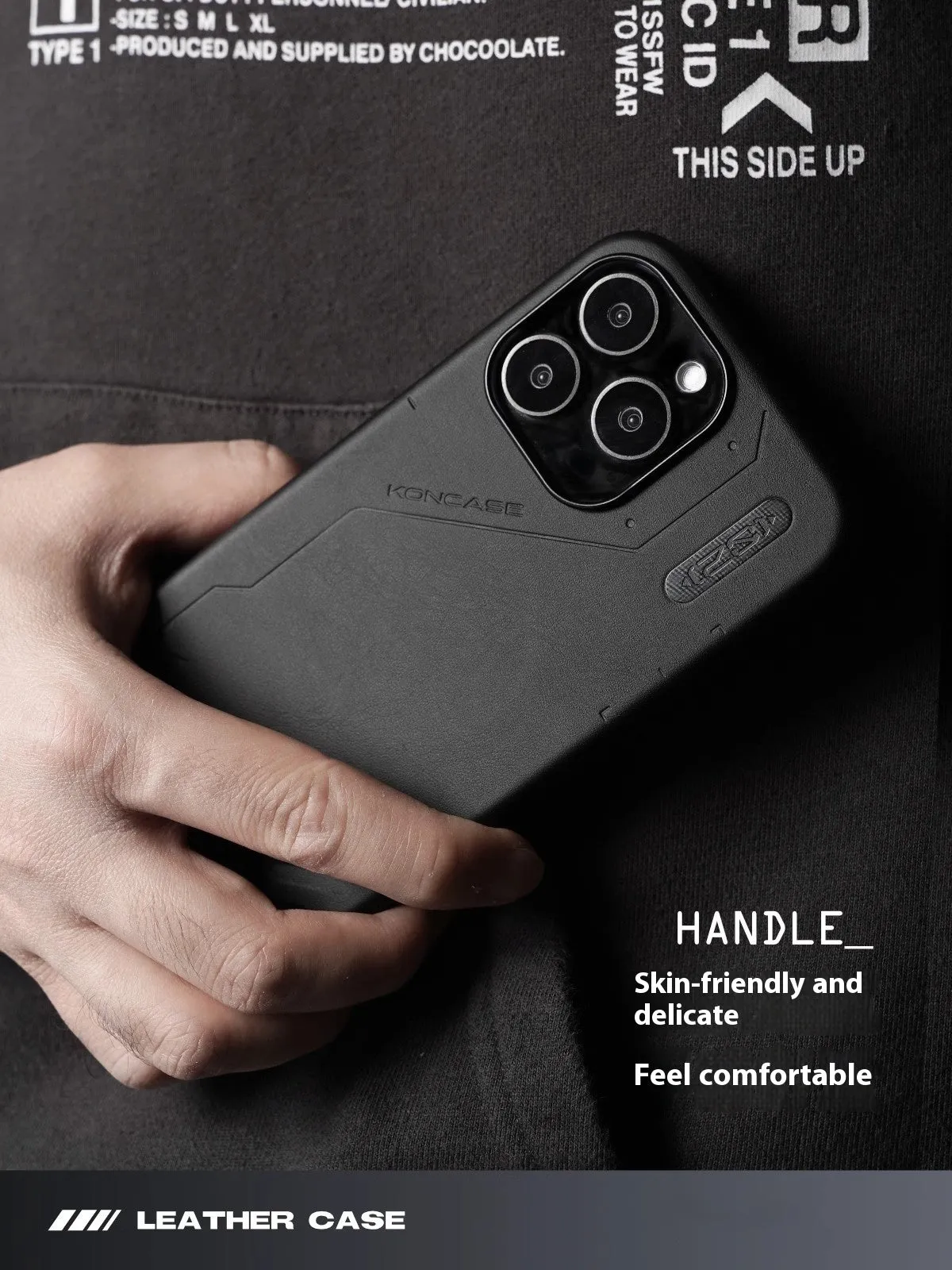 Technology plain leather magnetic phone case for iPhone 14 Pro 14 Pro Max 15 Pro 15 Pro Max with TPU protective shell