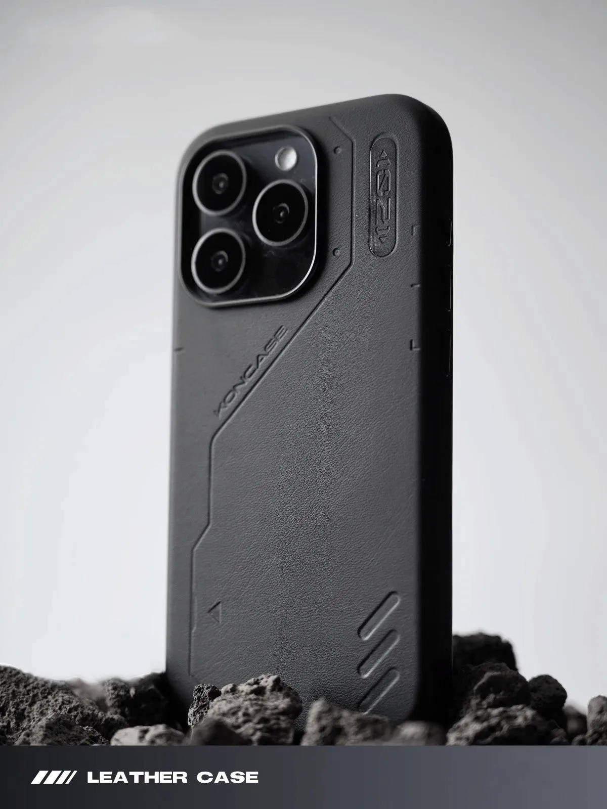 Technology plain leather magnetic phone case for iPhone 14 Pro 14 Pro Max 15 Pro 15 Pro Max with TPU protective shell