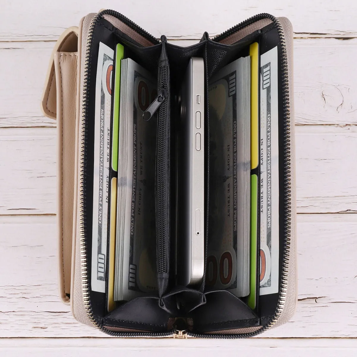 Fashion all-match mobile phone bag classic rhombus light luxury clamshell PU square vertical black khaki