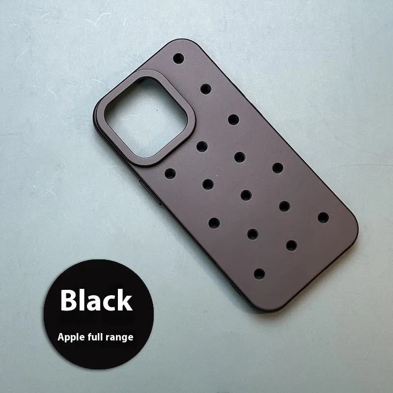 DIY heat dissipation TPU frosted phone case for iPhone 15 Pro Max in black, blue, green, yellow
