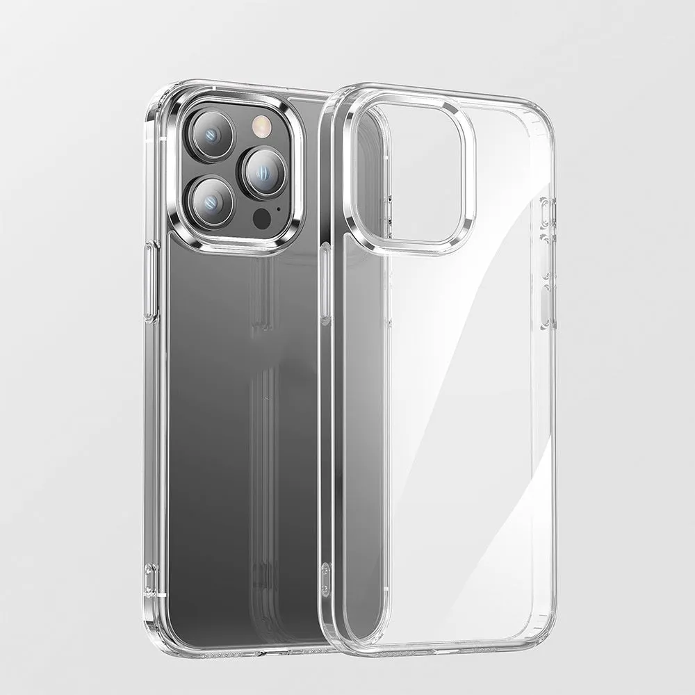 Two-in-one transparent magnetic phone case for iPhone, TPU PC construction shockproof drop-resistant