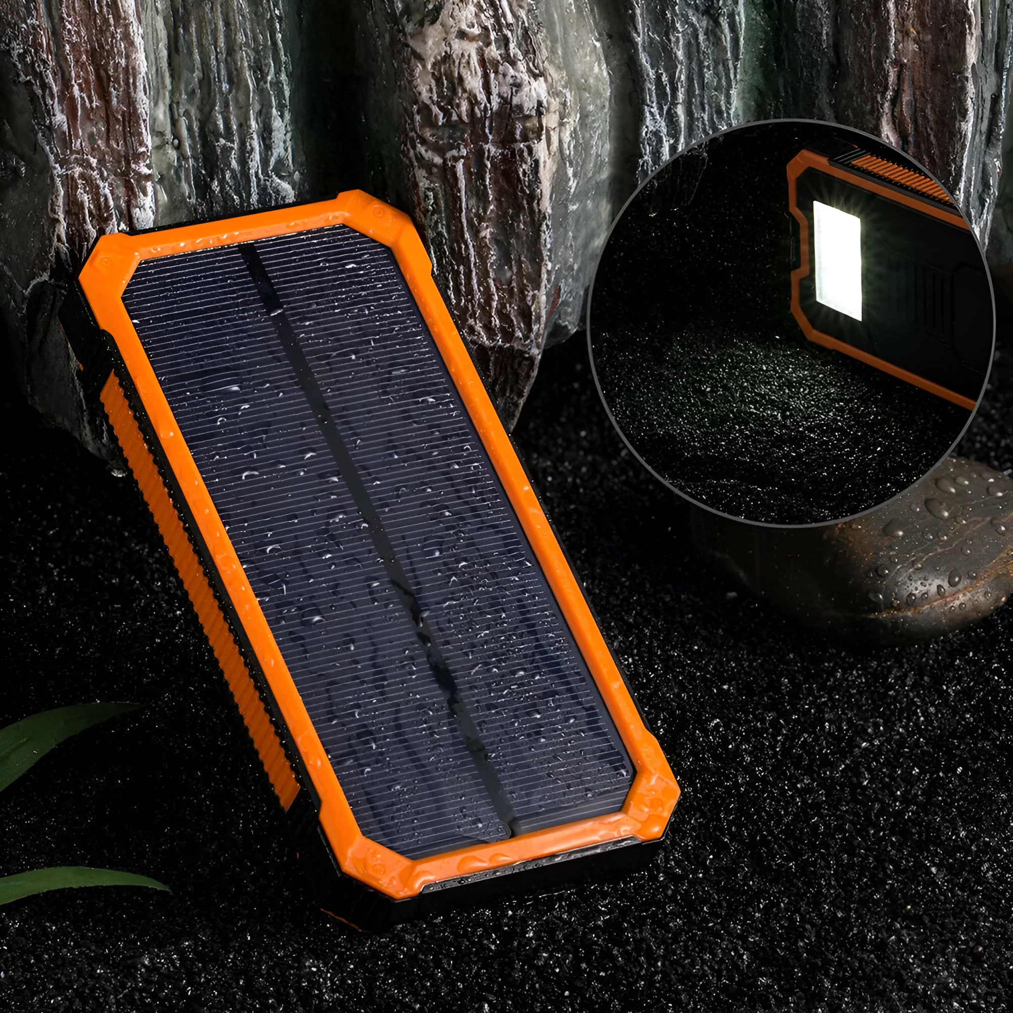 20000mAh solar power bank with three-proof construction in multiple colour options
