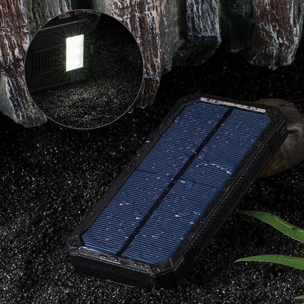 20000mAh solar power bank with three-proof construction in multiple colour options