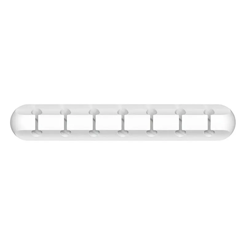 Desktop fixed charging cable storage protector plastic cord manager in black