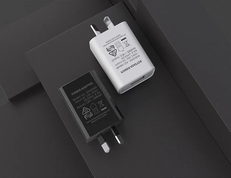 White Australian Standard USB phone charger with a single USB port and Australian plug