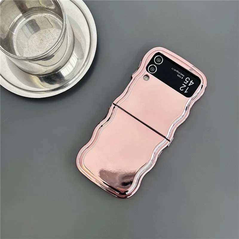 Electroplated purple PC phone case for Samsung Galaxy Z Flip 3 4 5 6
