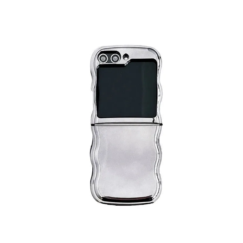 Electroplated purple PC phone case for Samsung Galaxy Z Flip 3 4 5 6