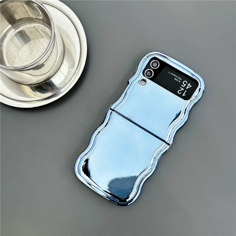 Electroplated purple PC phone case for Samsung Galaxy Z Flip 3 4 5 6