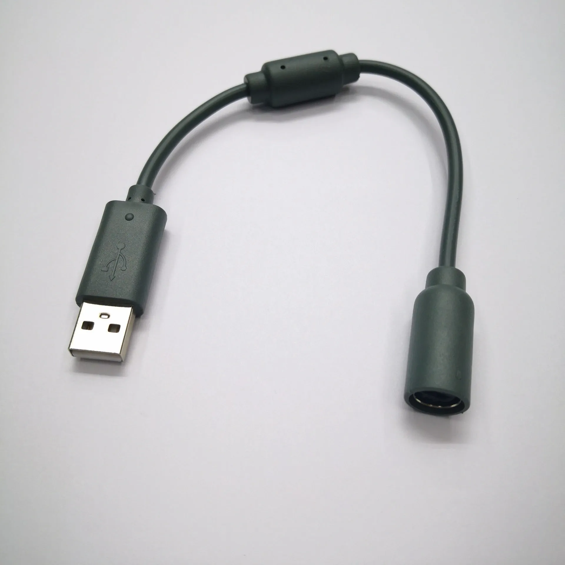 Black USB conversion wire for Xbox 360 controller 23cm PVC cable