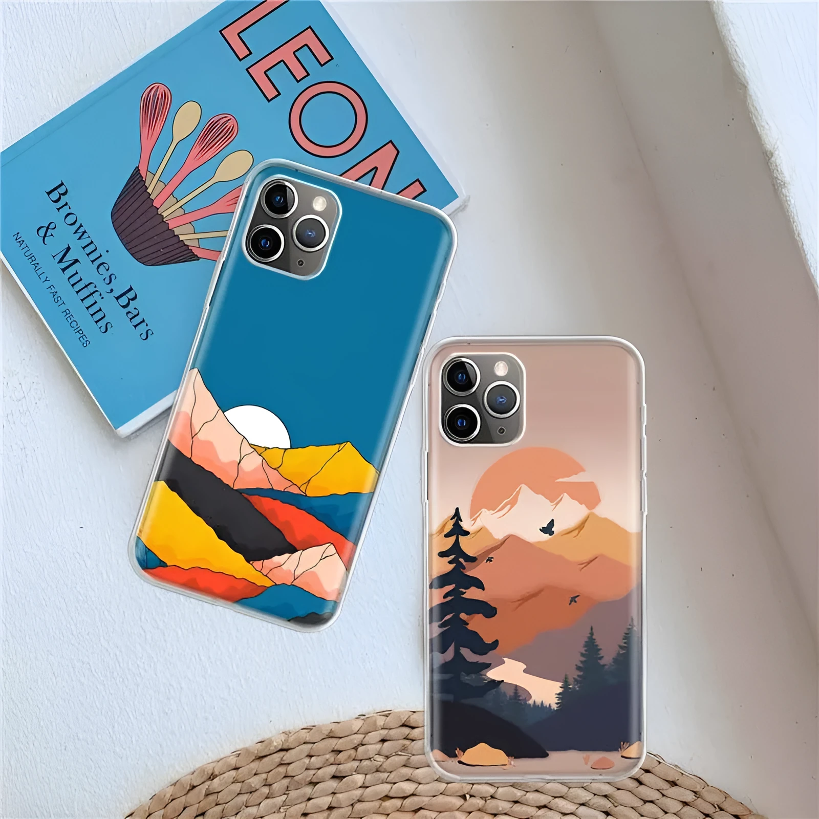 TPU phone case for iPhone 15 Pro Max with anime flower print and drop resistant protection