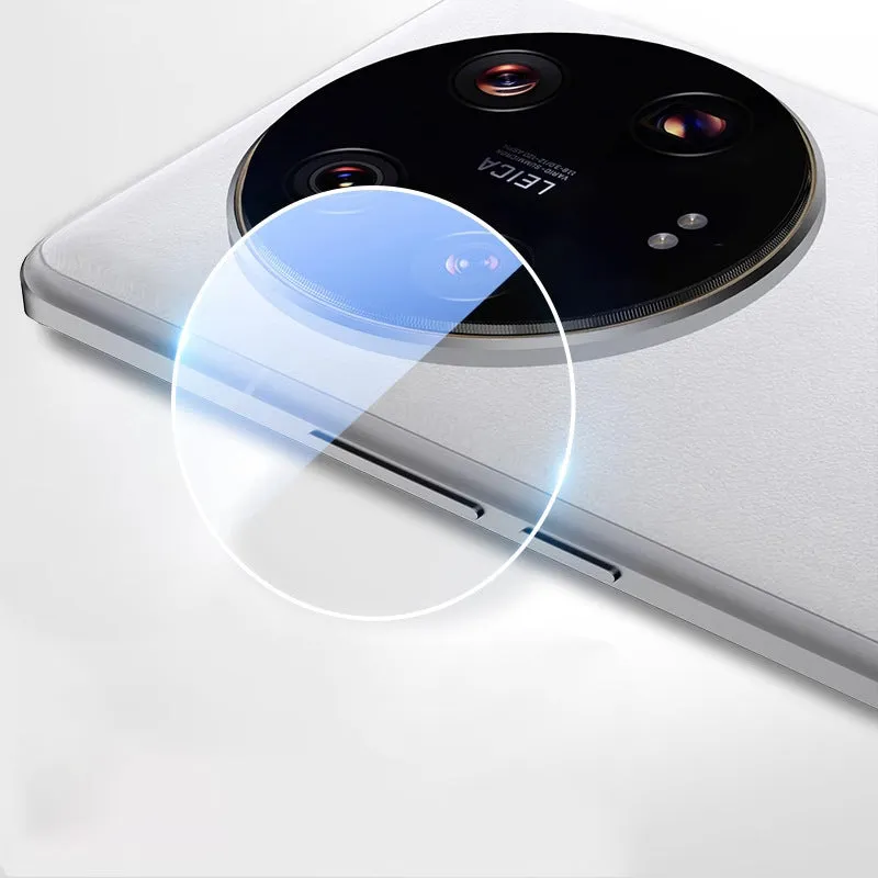 3D transparent arc edge tempered glass camera protective film for Xiaomi 14 series smartphones