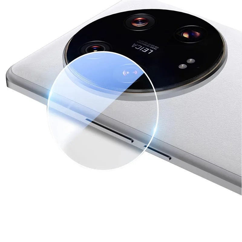 3D transparent arc edge tempered glass camera protective film for Xiaomi 14 series smartphones