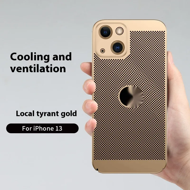 Matte solid colour PC phone case for iPhone showing heat dissipation and fingerprint resistance, in black finish
